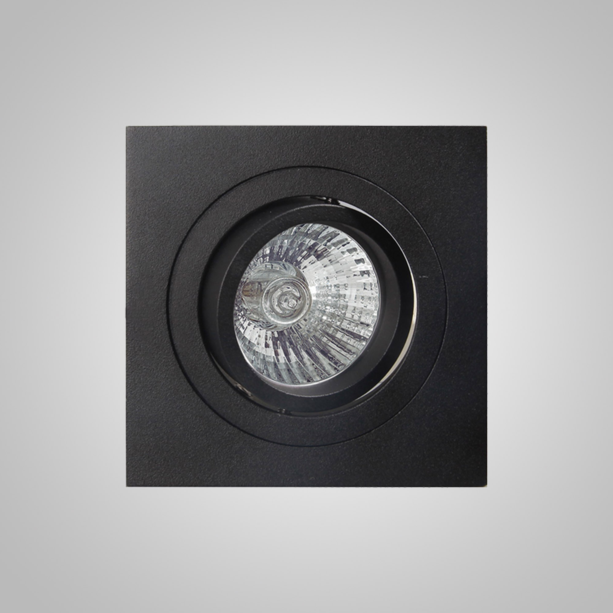 Basico GU10 Sand Black Recessed Ceiling Luminaires Mantra Fusion Square/Rectangular Recess Ceiling